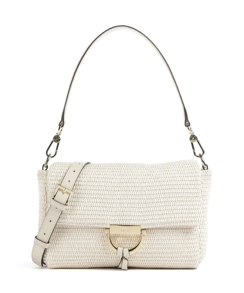 Abro Raffia Classica Temi Borsa a spalla beige