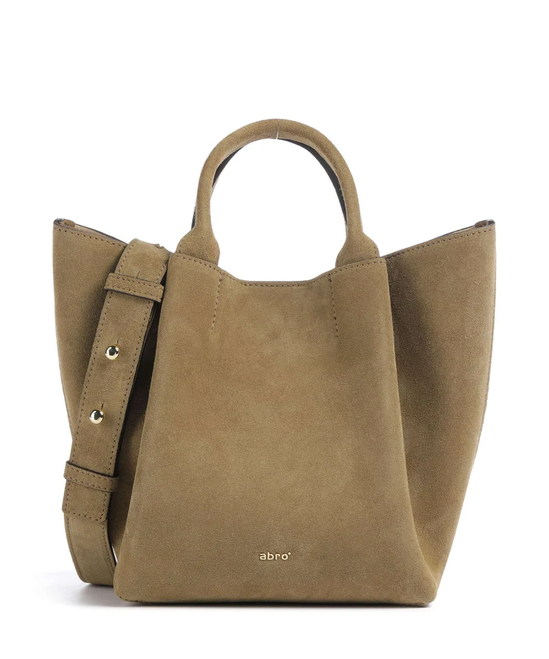 Abro Suede Essential Small Borsa a mano mud