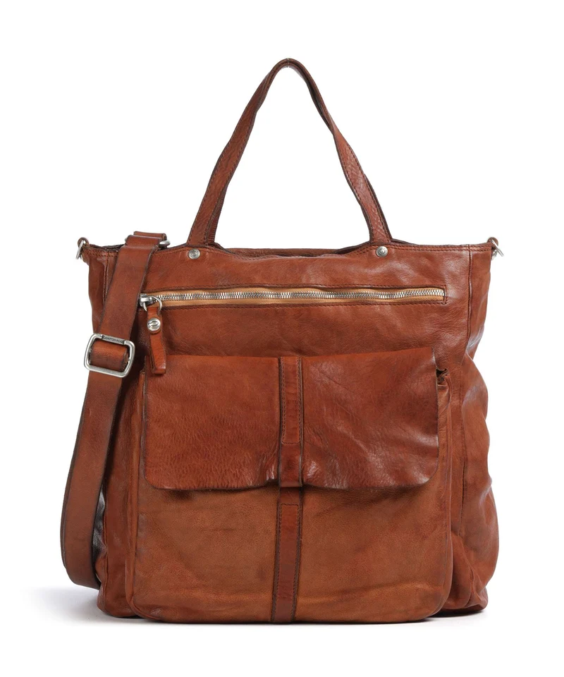 Campomaggi Borsa shopper cognac