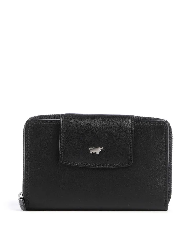 Braun Büffel Golf Portafoglio schwarz