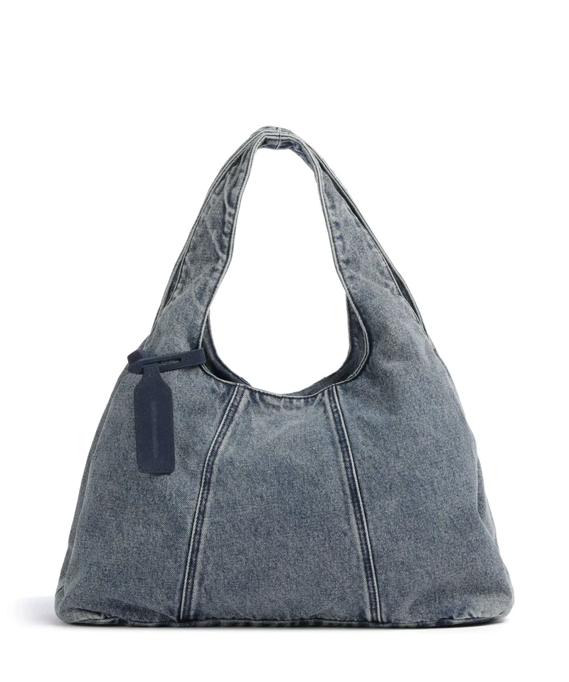 Les Visionnaires Paz Denim Essential Borsa hobo washed denim