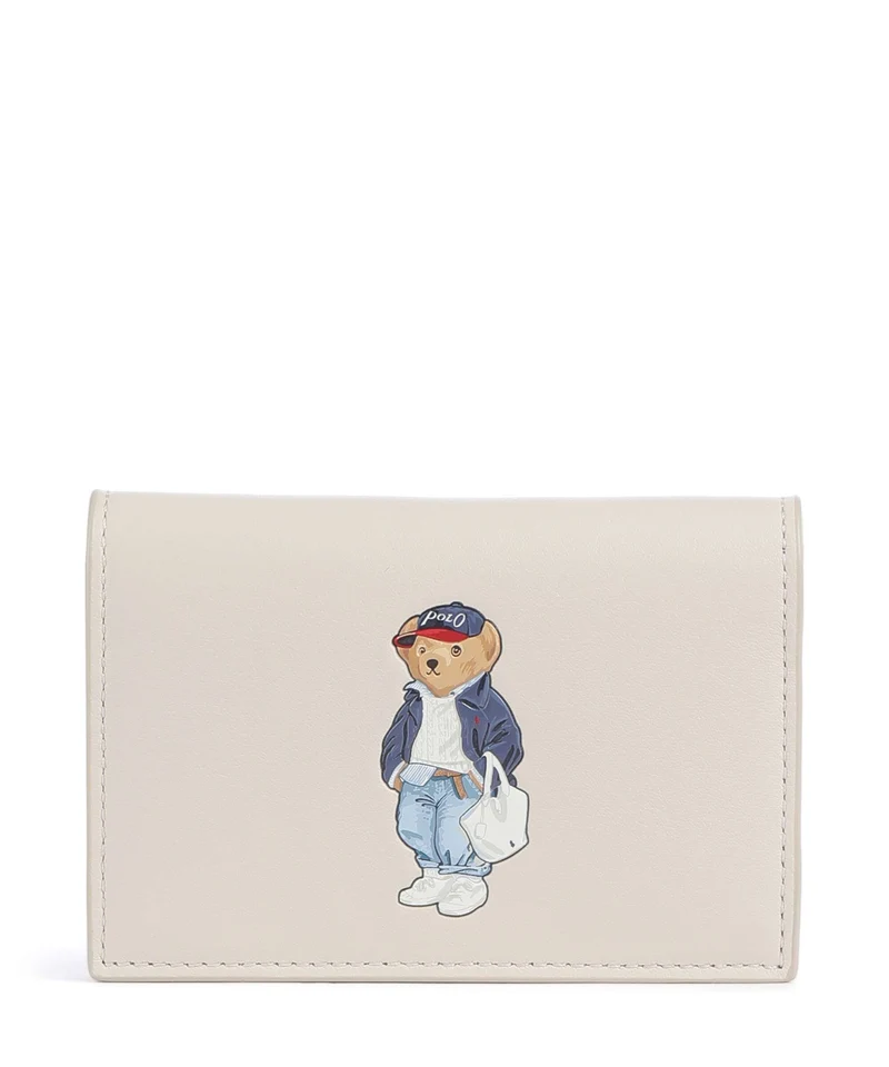 Polo Ralph Lauren Bear Spring Porta carte di credito cream