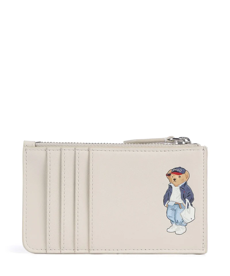 Polo Ralph Lauren Bear Spring Porta carte di credito cream