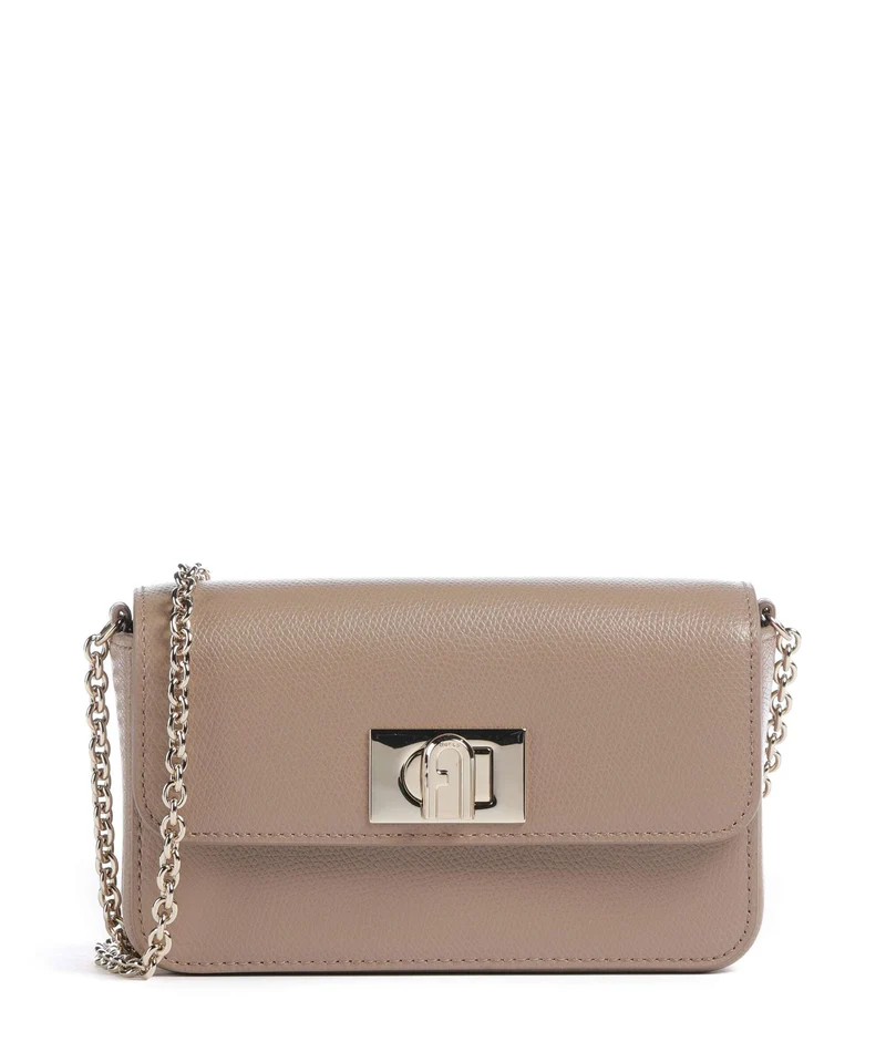 Furla 1927 Mini Borsa a tracolla greige