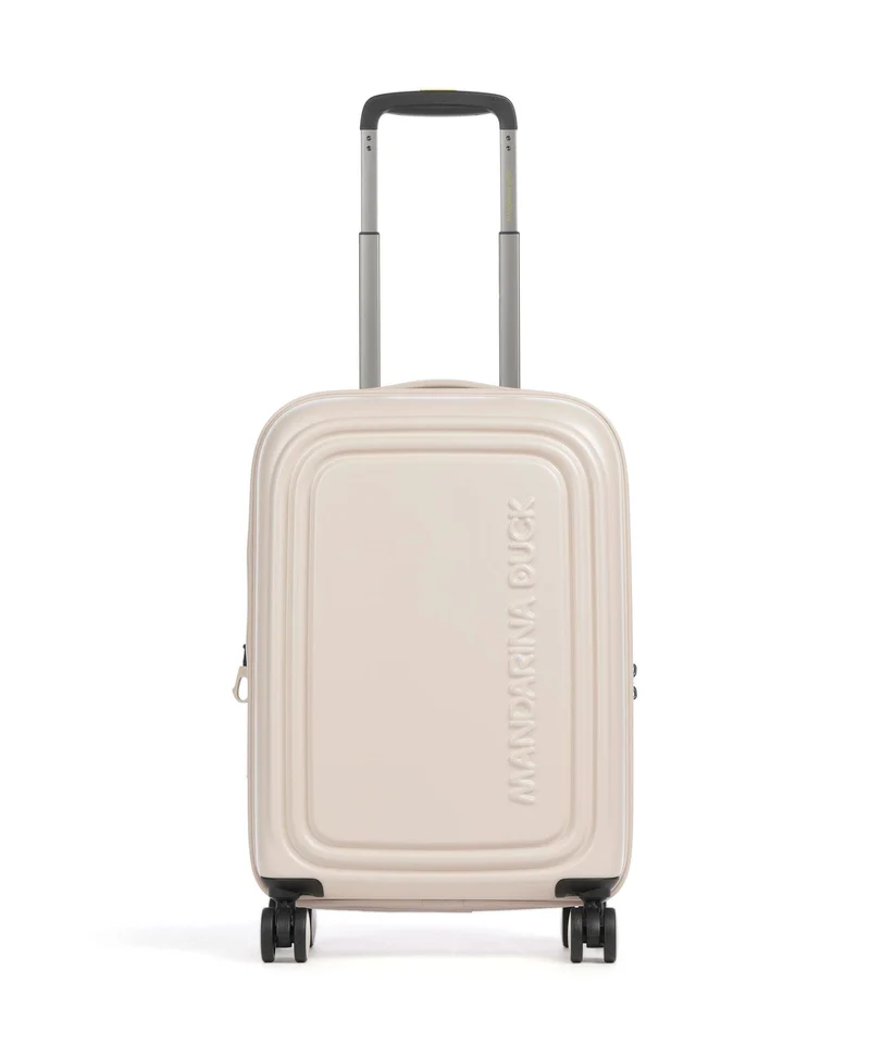 Mandarina Duck Logoduck+ Valigia trolley (4 ruote) white mocha
