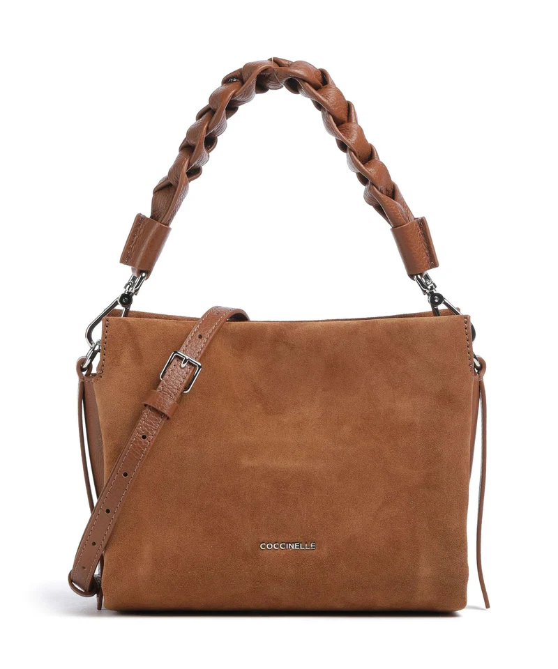 Coccinelle Boheme Suede Borsa a mano cognac
