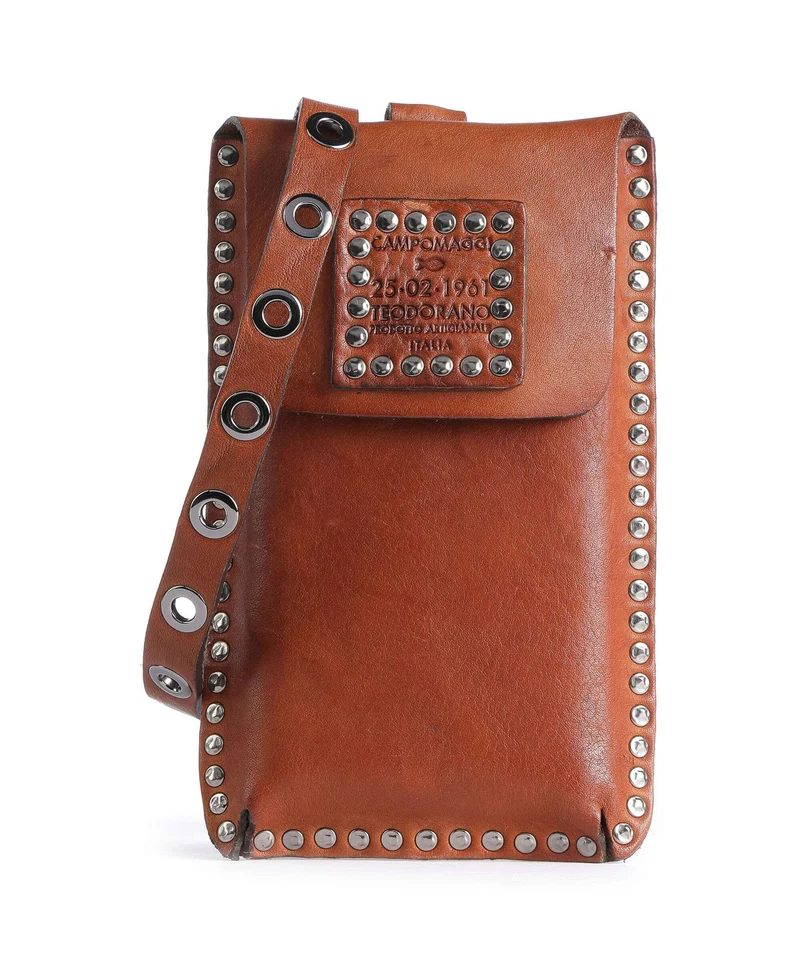 Campomaggi Borsetta porta cellulare cognac