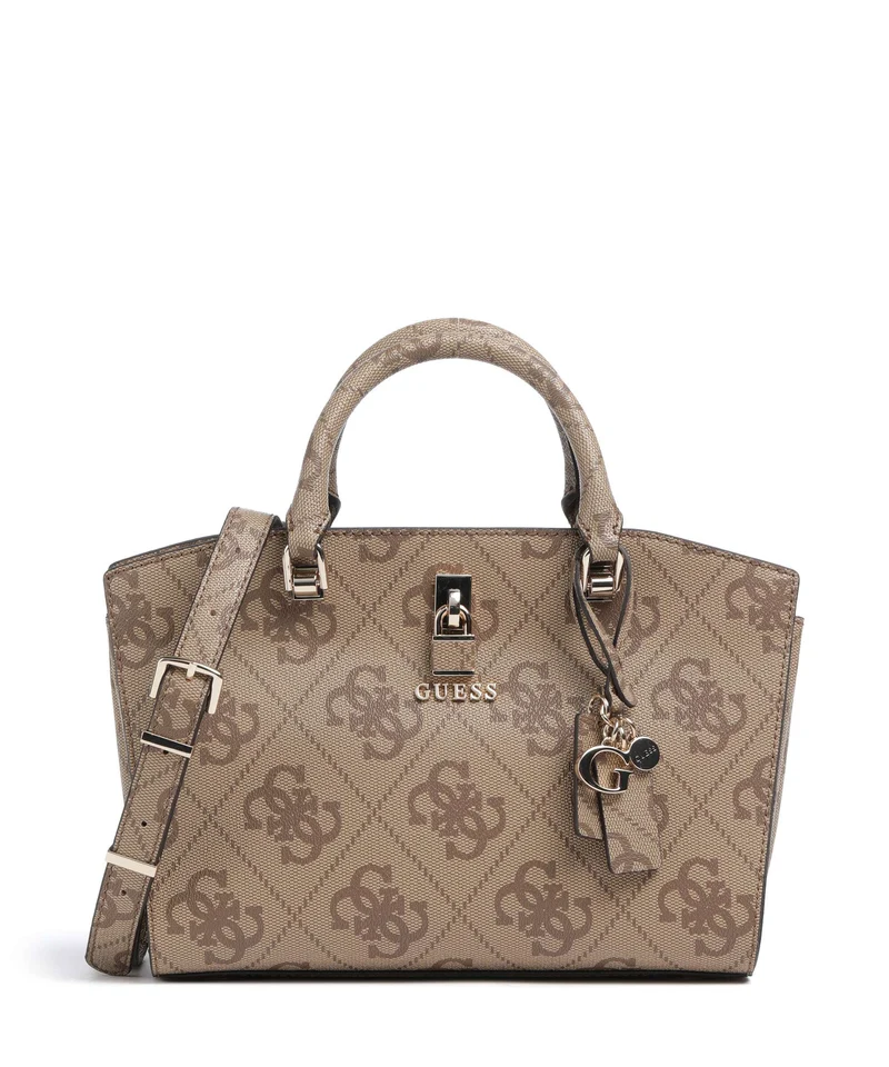 Guess Queensland Big 4G Logo Borsa a mano latte logo