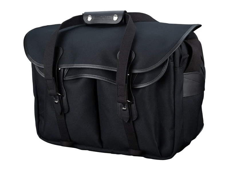 Billingham Borsa 445 MKII FibreNyte Nera/Bordi Cuoio neri
