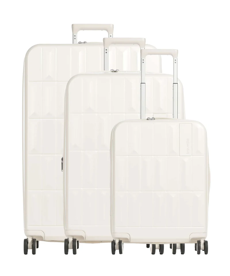 Travelite Panello Set valigie trolley (4 ruote) ivory