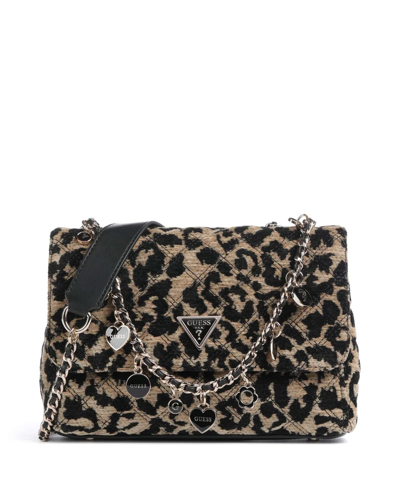 Guess Giully Borsa a spalla leopard