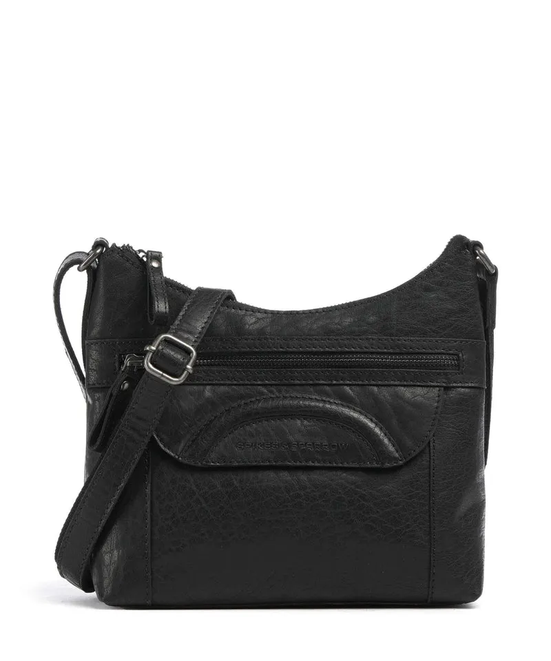 Spikes & Sparrow Bronco Elien Borsa a tracolla schwarz