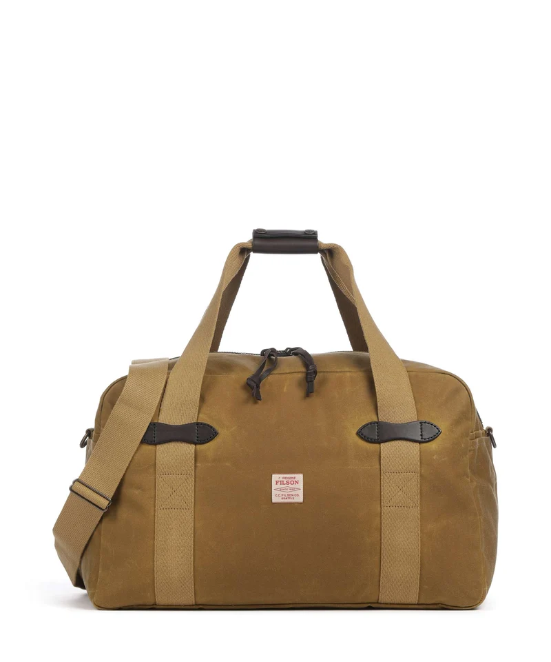 Filson Oil Finish Tin Cloth Borsone da weekend dark tan