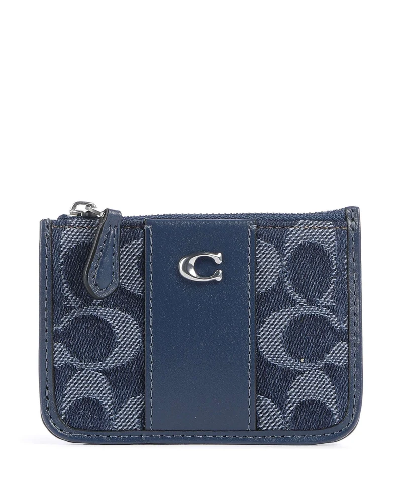 Coach Signature Porta carte di credito deep blue/multicolour