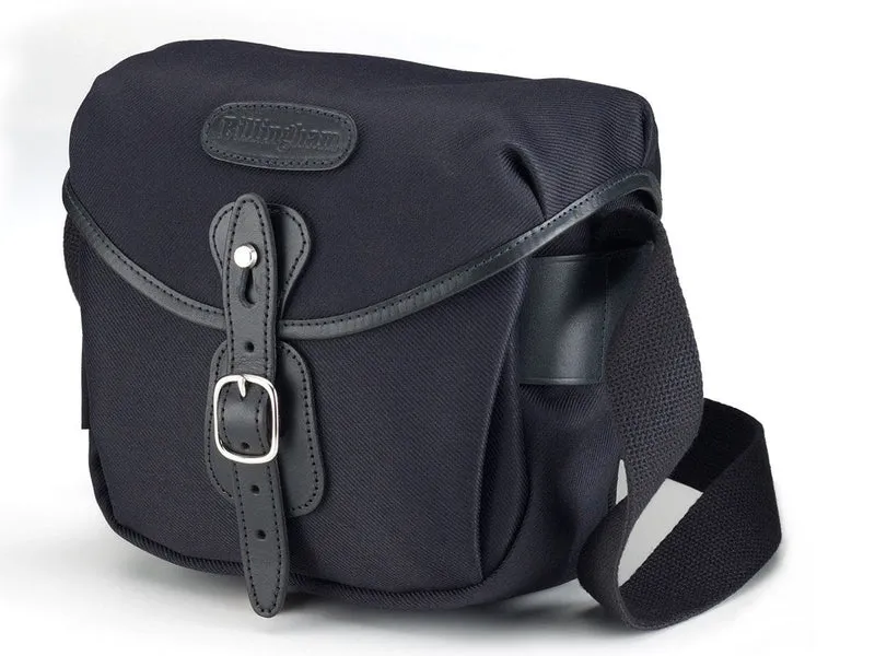 Billingham Borsa Hadley Digital FibreNyte Nero/Bordi Cuoio nero + finiture nichel