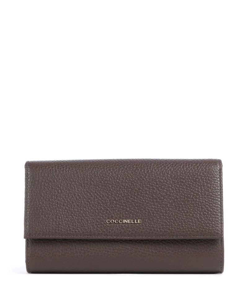 Coccinelle Metallic Soft Portafoglio brunette