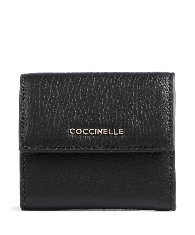 Coccinelle Metallic Soft Portafoglio noir