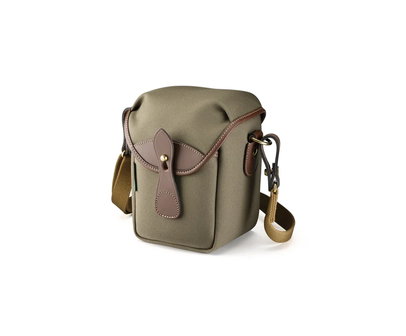 Billingham Borsa 72 FibreNyte Salvia/Bordi Cuoio cioccolato