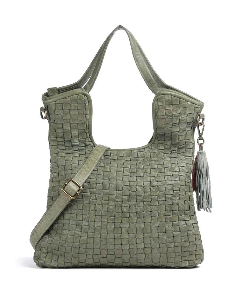 Taschendieb Wien Venusweg 3 Borsa shopper green leaf
