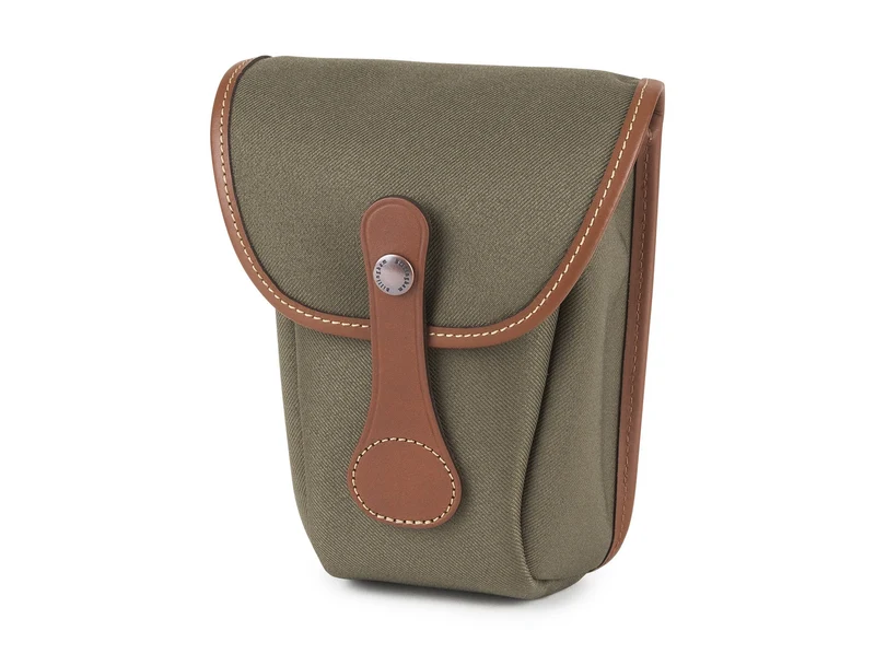 Billingham Tasca AVEA08 FibreNyte Verde Salvia/Bordi Cuoio marrone chiaro + finiture ottone
