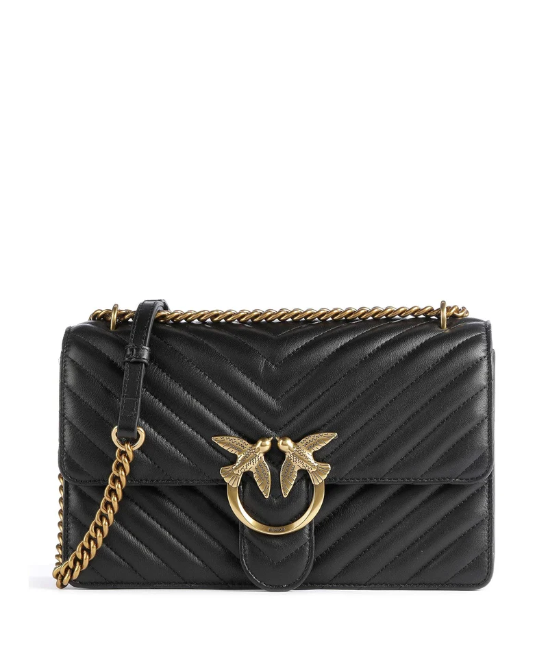 Pinko Love One Classic Borsa a spalla nero/antique gold