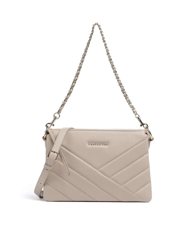 Lancaster Soft Matelassé Borsa a spalla beige