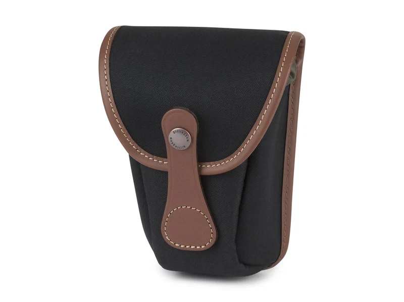 Billingham Tasca AVEA07 Tela Nero/Bordi Cuoio marrone chiaro + finiture ottone