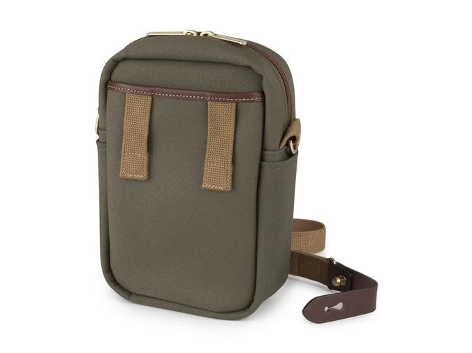 Billingham Borsello Airline Stowaway FibreNyte Verde Salvia/Bordi Cuoio cioccolato
