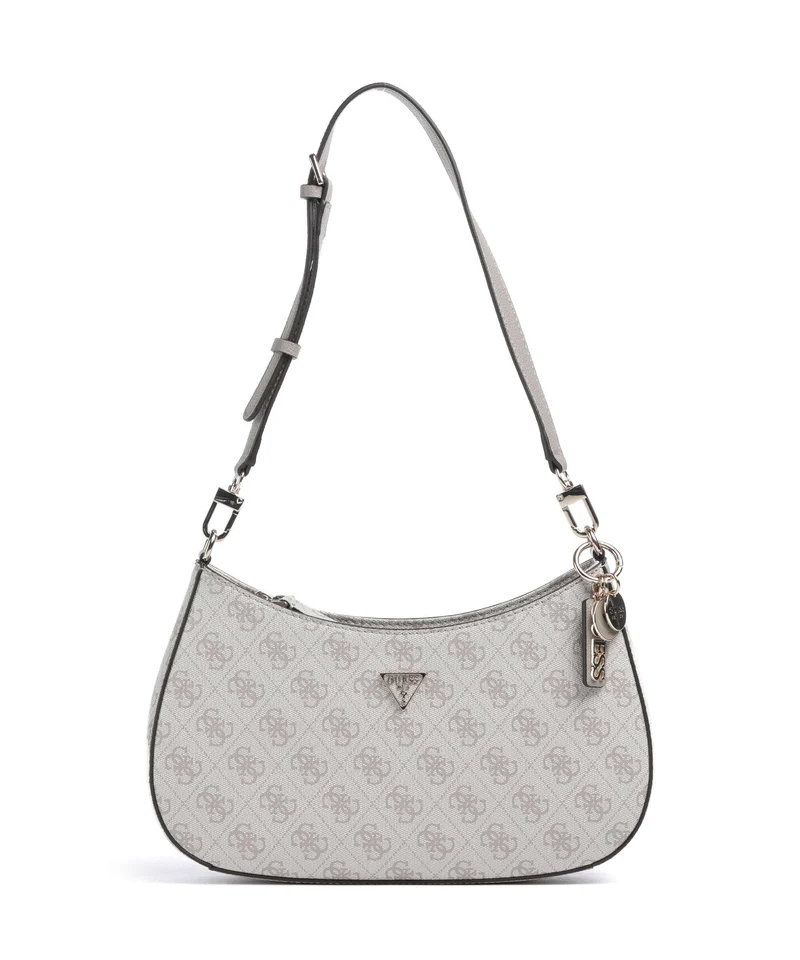 Guess Noelle Borsa a spalla dark taupe logo