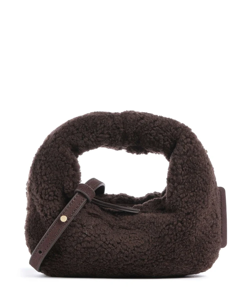 Les Visionnaires Greta Teddy Micro Borsa a tracolla pecan