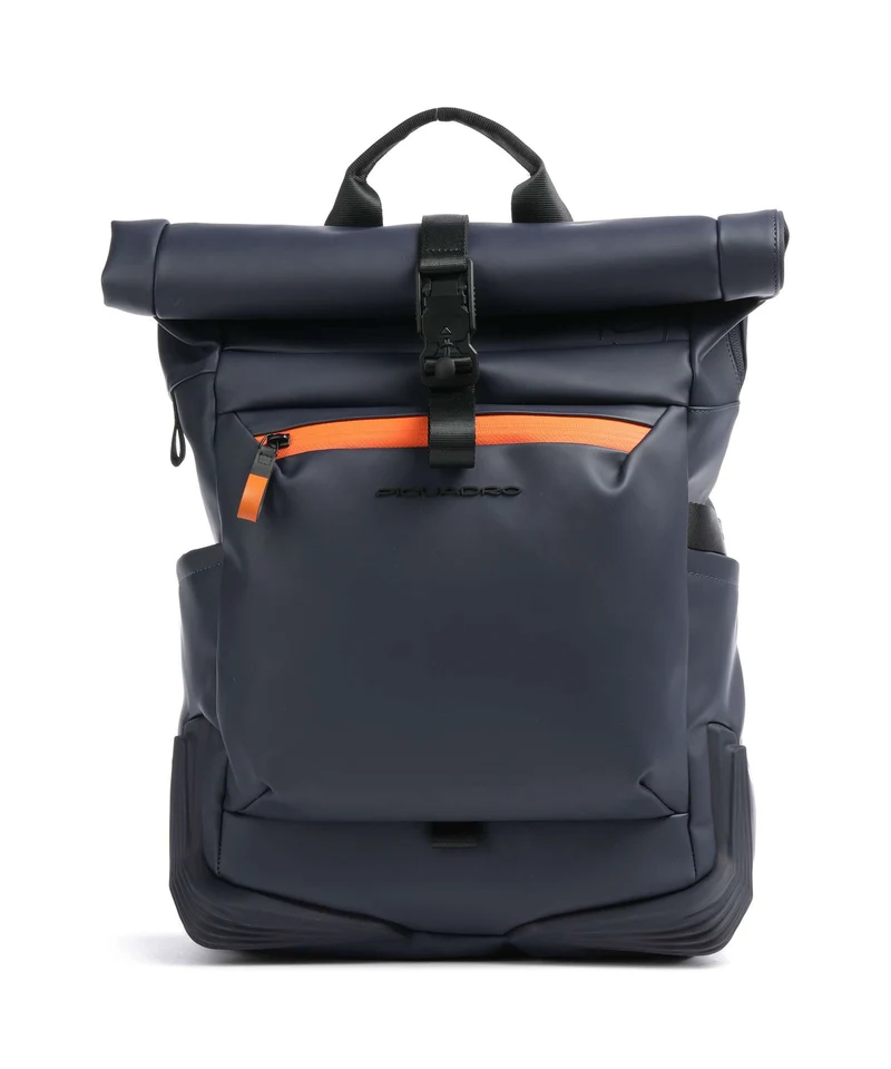 Piquadro Corner 2.0 Zaino roll-top blue