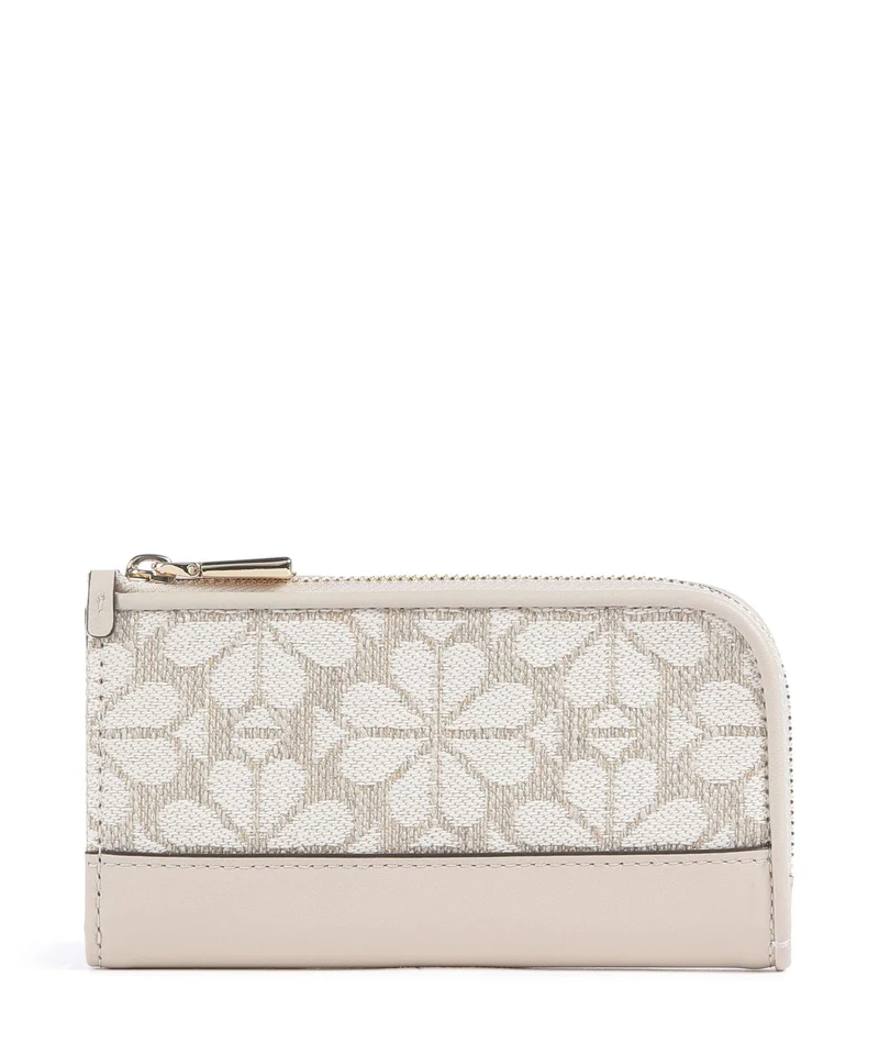 Kate Spade New York Spade Flower Devin Jacquard Porta carte di credito natural/multicolour