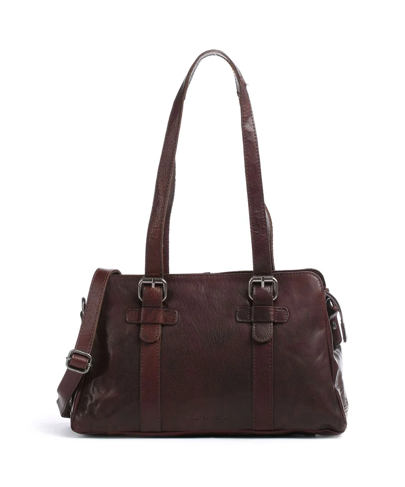Spikes & Sparrow Bronco Borsa a spalla dark brown