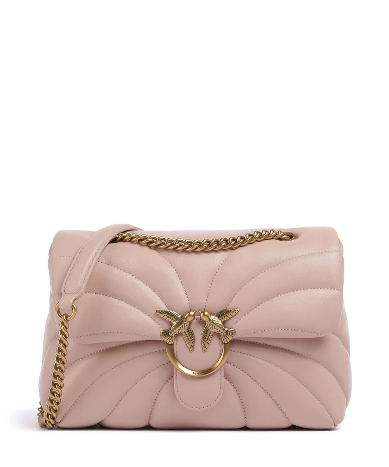 Pinko Love Puff Classic Borsa a spalla cipria/antique gold