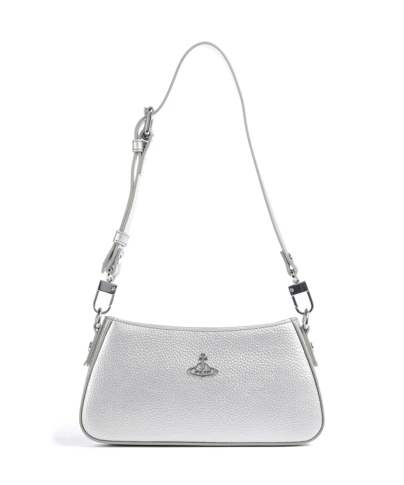 Vivienne Westwood Tasha Grain Borsa a spalla silver