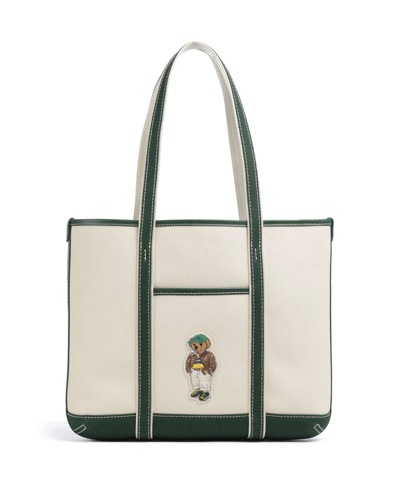 Polo Ralph Lauren Bear Fall Borsa shopper ecru/northwest pine