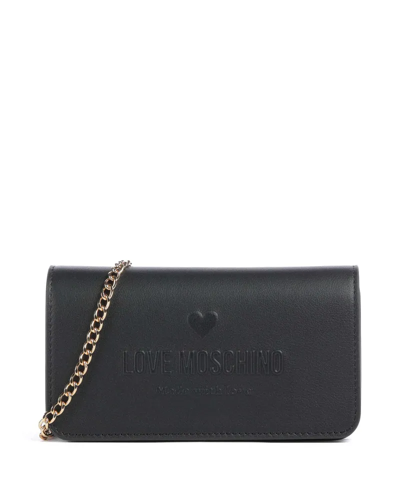 Love Moschino Love Embossed Borsa a tracolla nero