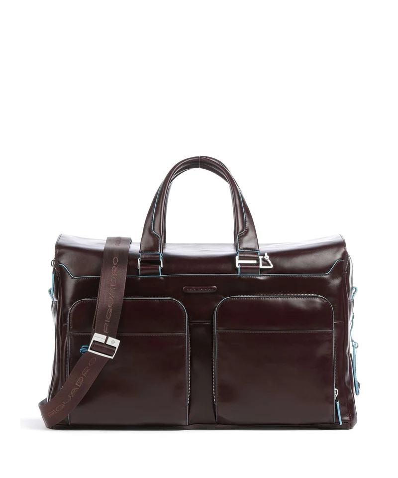 Piquadro Blue Square Borsone da weekend mahogany