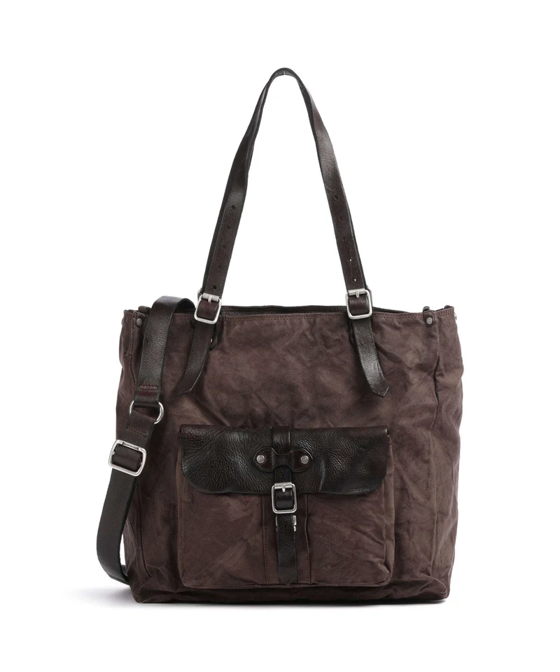 Campomaggi Borsa shopper verde militare/moro