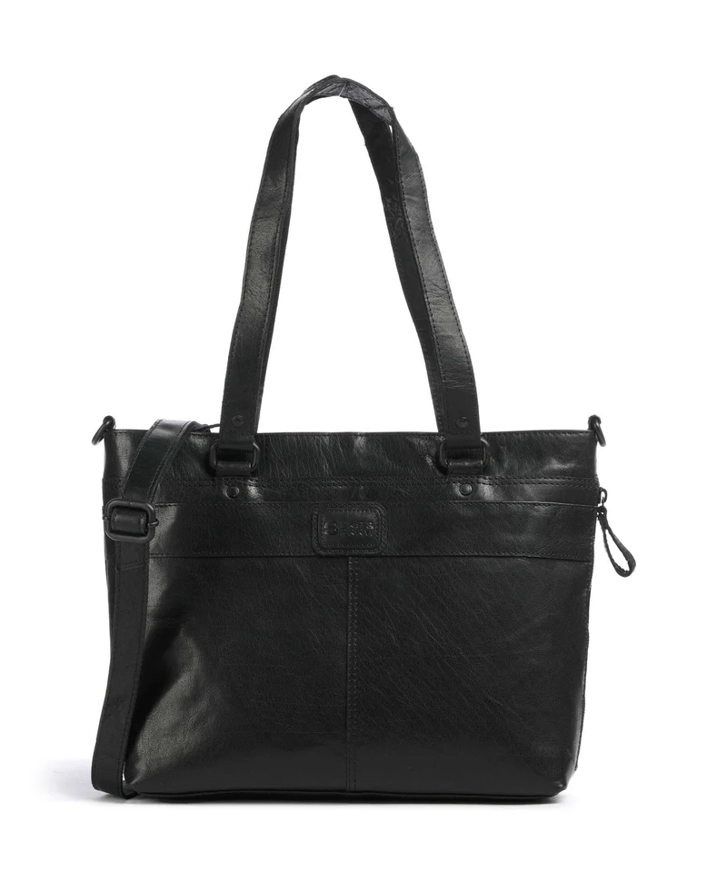 Spikes & Sparrow Bronco Lavendar Borsa shopper schwarz