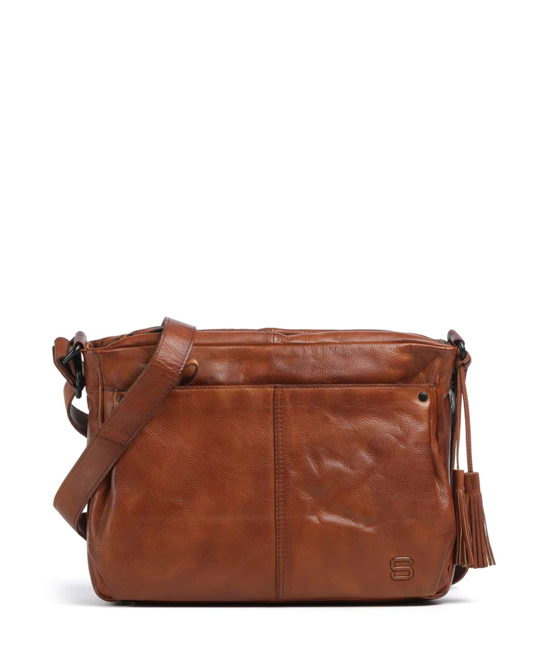 Spikes & Sparrow Apache Charmayne Borsa a spalla brandy