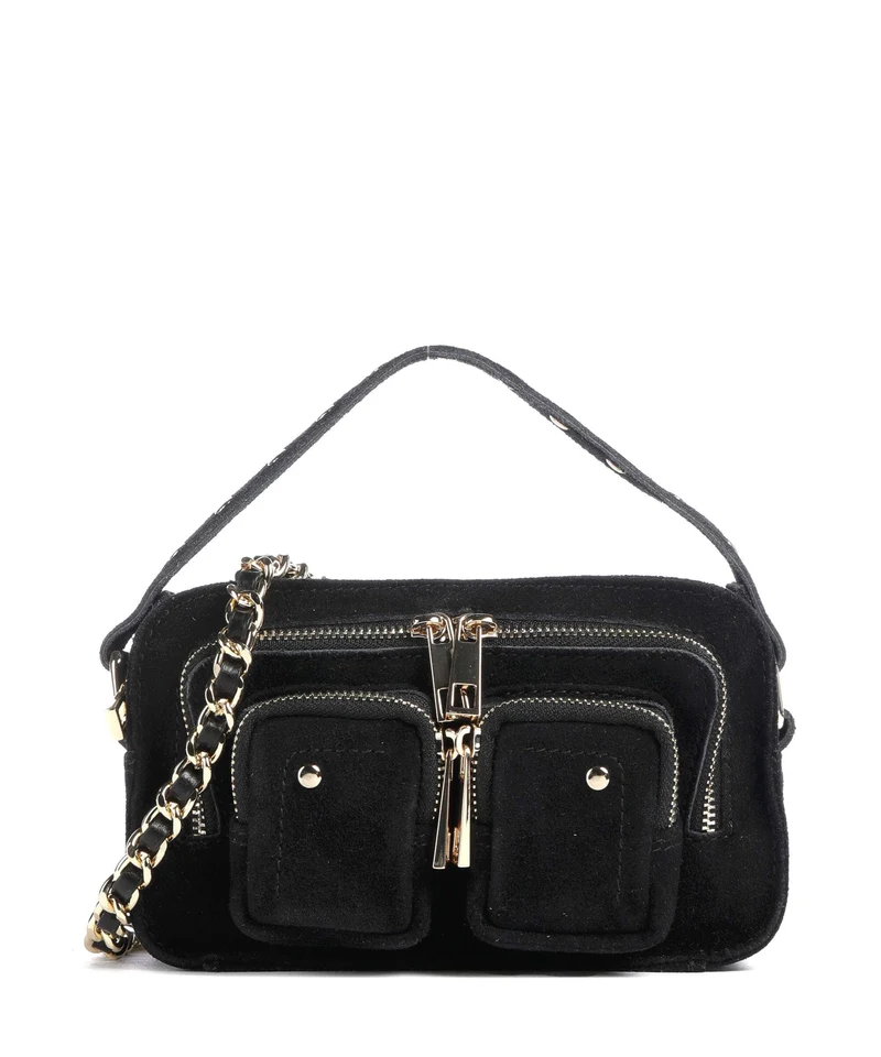 Núnoo Suede Helena Borsa a tracolla black