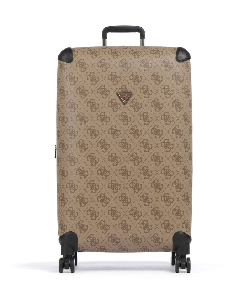 Guess Berta Maxi 4G Valigia trolley (4 ruote) latte logo/brown