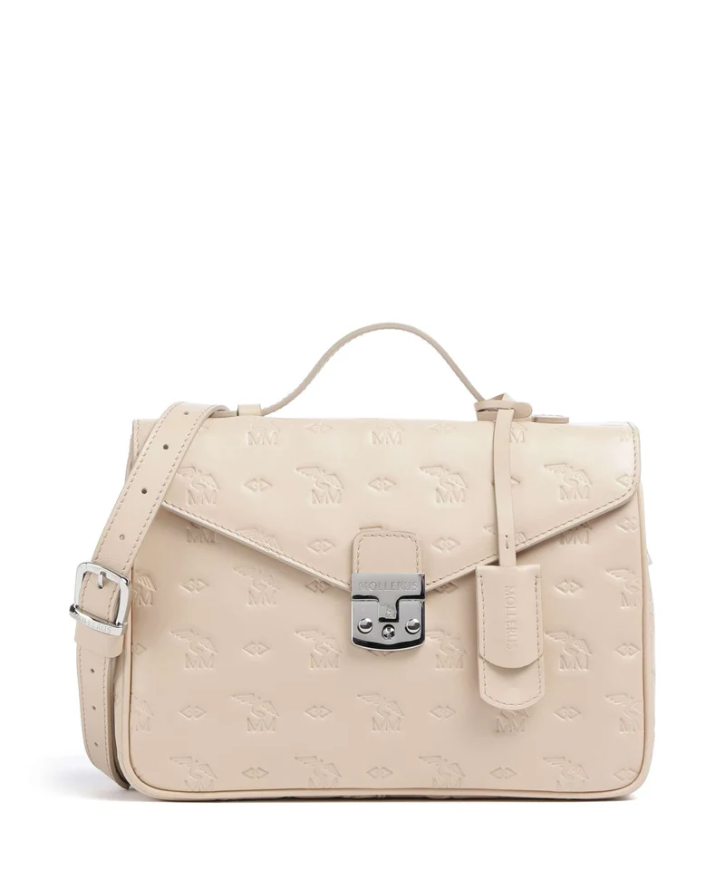 Maison Mollerus Stampato Marly Borsa a tracolla vanilla beige