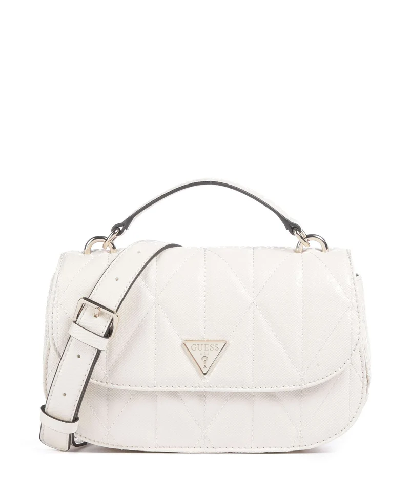 Guess Aldina G-Shine Borsa a tracolla offwhite