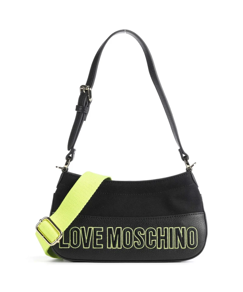 Love Moschino Free Time Borsa a spalla nero/lime