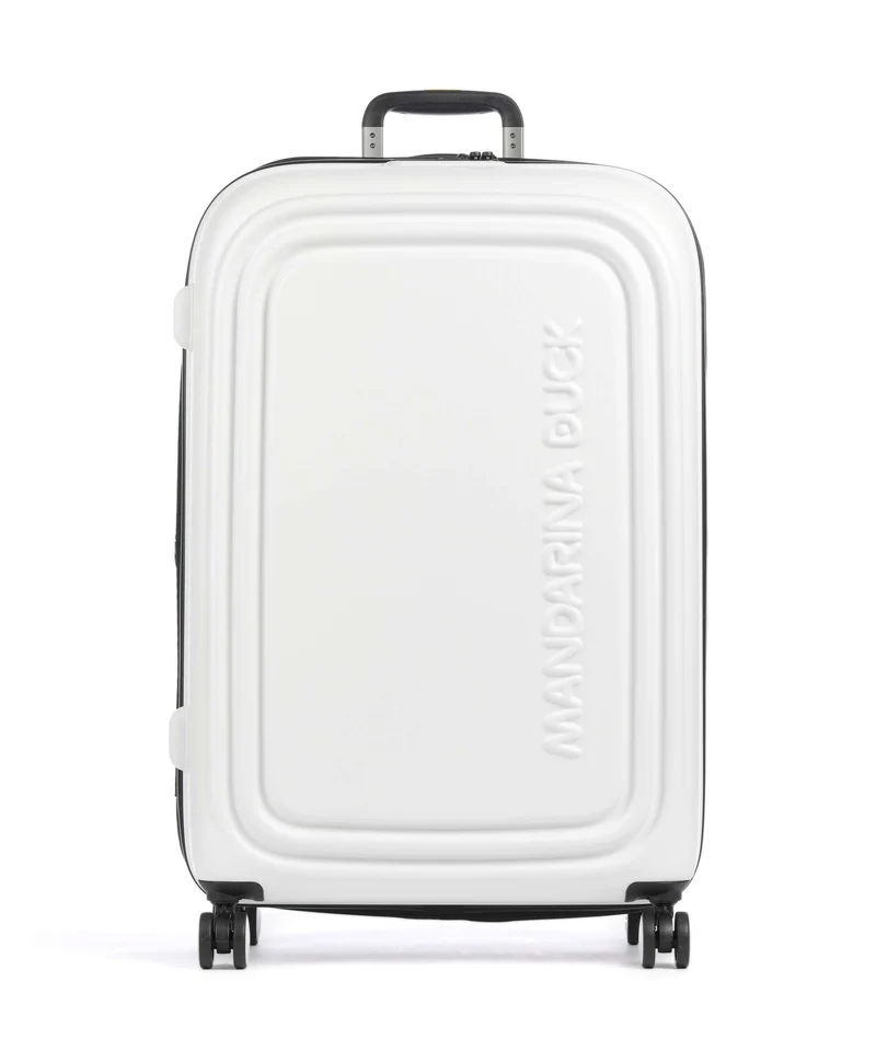 Mandarina Duck Logoduck+ Valigia trolley (4 ruote) blanc