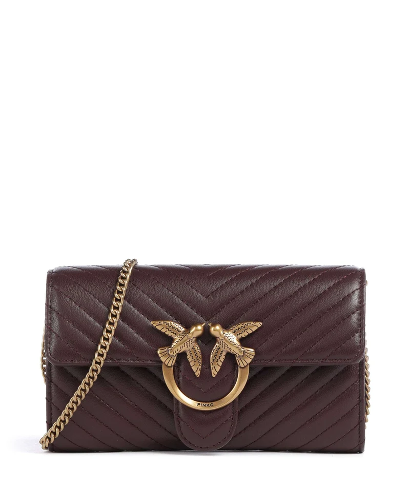 Pinko Love One Portafoglio uva di catawba/antique gold