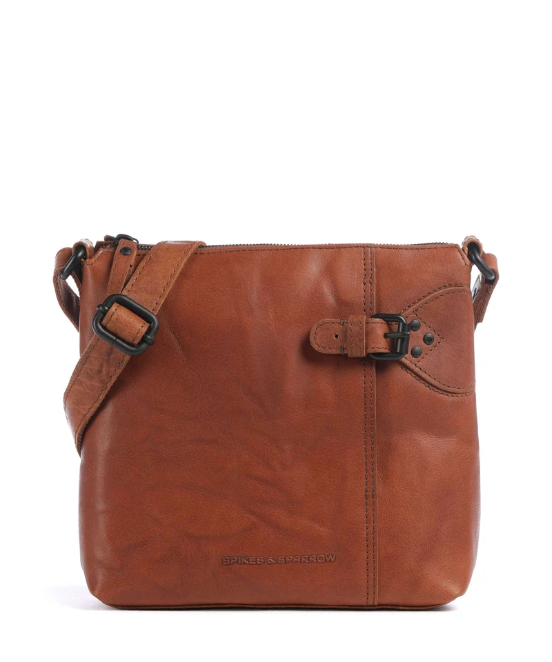 Spikes & Sparrow Bronco Serina Borsa a tracolla brandy
