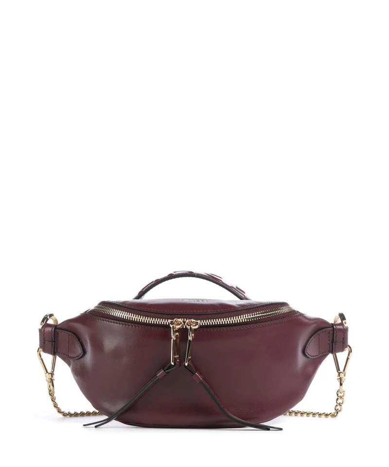 Lancel Origami Mini Borsa a tracolla cassis